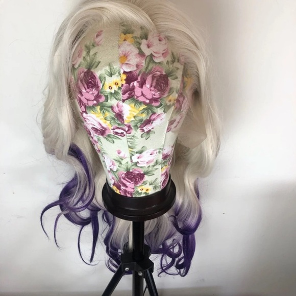 TROPICANA 24” WHITE BLONDE & PURPLE BODY WAVE WIG *NEW* main image 13